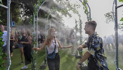 Participantes en el Brunch-In the Park de Barcelona