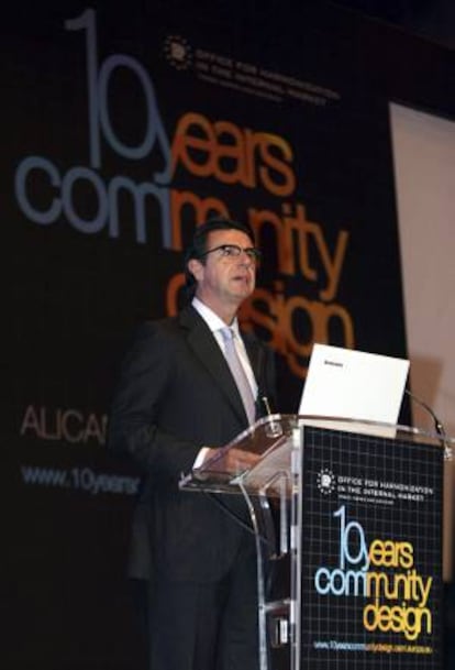 El ministro de Industria, Energía y Turismo, José Manuel Soria, durante su intervención en la inauguración de las jornadas de celebración de 10 años de diseño comunitario en Europa.