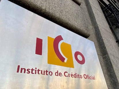 Logotipo del Instituto de Crédito Oficial (ICO), en una foto de archivo.