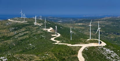 El parque eólico Jelinak que Acciona Energía opera en Croacia.