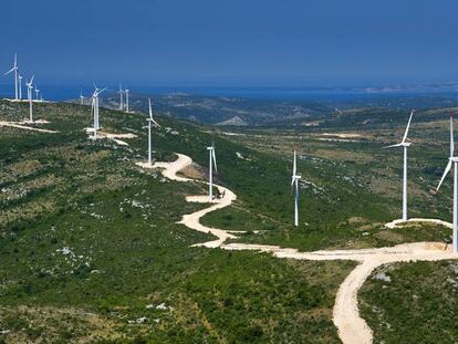 El parque eólico Jelinak que Acciona Energía opera en Croacia.