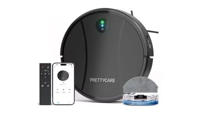 Vista del robot aspirador en oferta.
