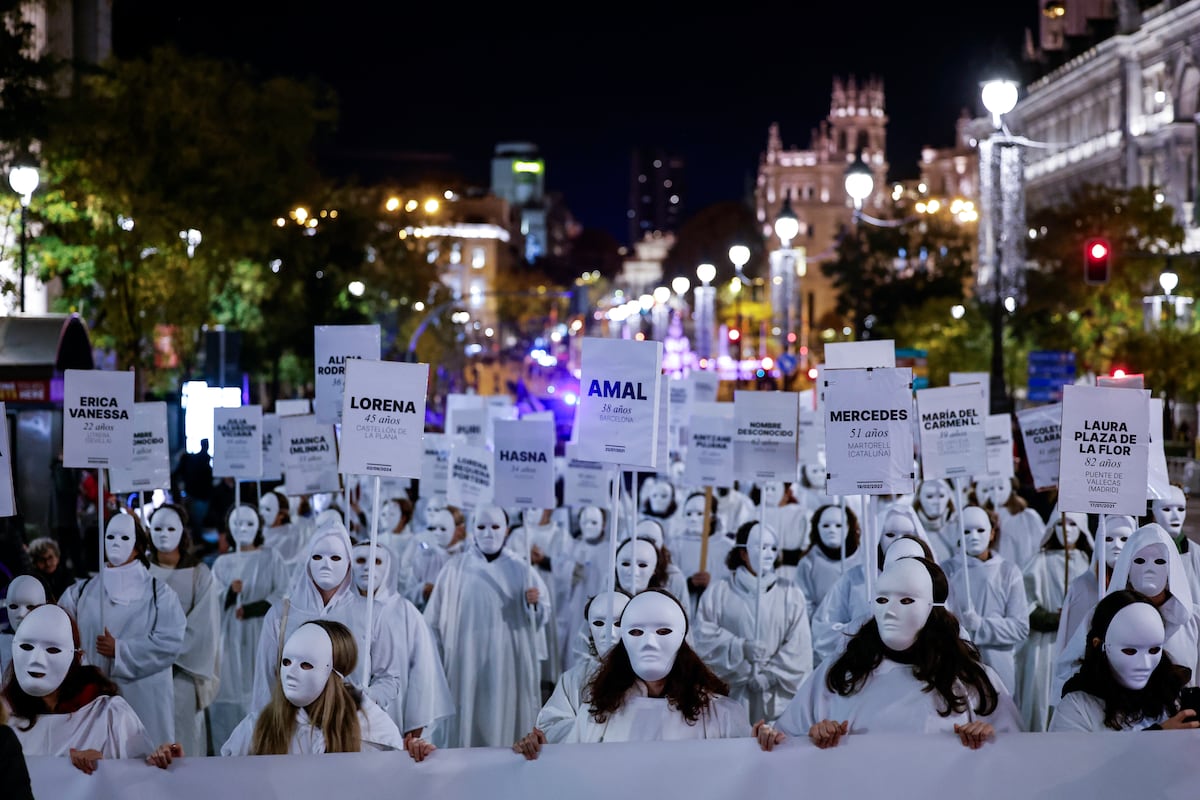 Miles de mujeres protestan contra la violencia machista en toda España ...