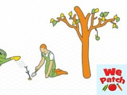 Tú plantas, y yo te dejo la tierra