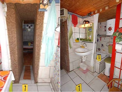 El zulo construido en el sótano del edificio tiene cuatro habitaciones, ducha y baño. Todo en 60 metros cuadrados.