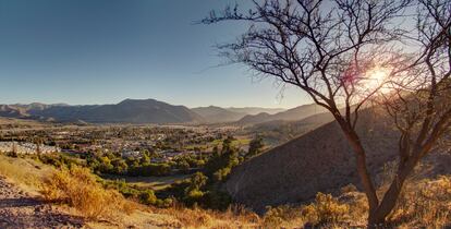 Vista de la ciudad de Vicuña, lugar de origen de Gabriela Mistral, en la región de Coquimbo (Chile).