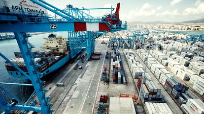 Terminal APM del Puerto Bahía de Algeciras.