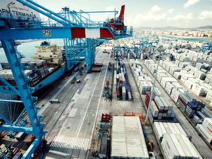 Terminal de contenedores del Puerto Bahía de Algeciras.