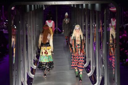 Desfile de Gucci, en Milán.