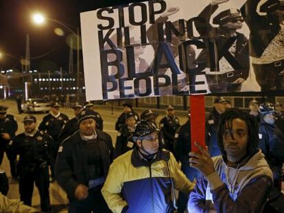 Protesta reciente en Baltimore contra la violencia policial. 