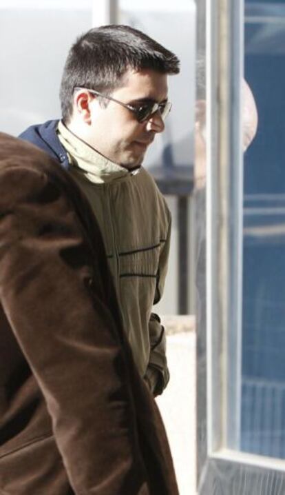 Jorge Miranda, a la entrada de la Audiencia Provincial de Madrid.