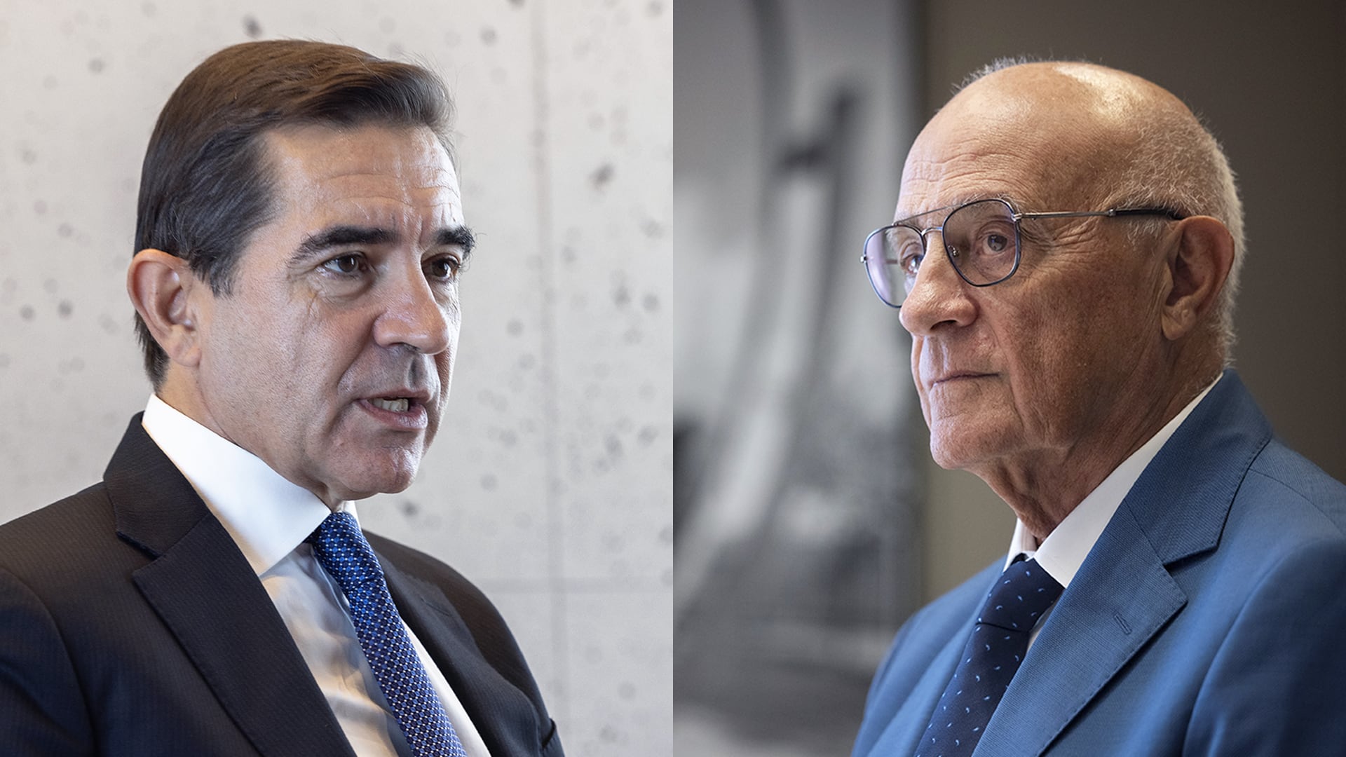 Carlos Torres, presidente de BBVA, y Josep Oliu, presidente del Banco Sabadell, entrevistados los días 11 y 15 de este mes, respectivamente. 