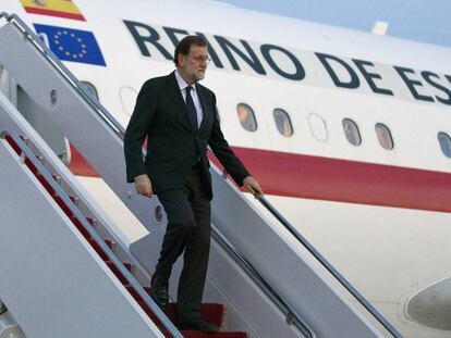 Mariano Rajoy llega a Washington para entrevistarse con el presidente de Estados Unidos, Donald Trump. 