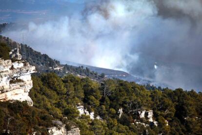 El 90% de la zona afectada por el incendio de L&#39;Albiol es del PEIN de las montañas de Prades.