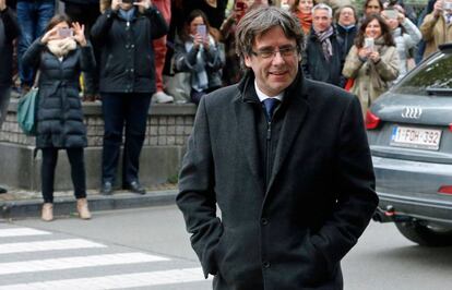 Carles Puigdemont, expresidente de la Generalitat, en Bruselas