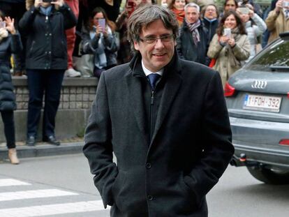 Carles Puigdemont, expresidente de la Generalitat, en Bruselas