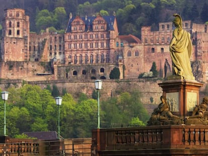 Vista de la ciudad de Heidelberg, Alemania.