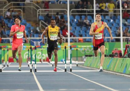 Sergio Fernández, durante su semifinal.