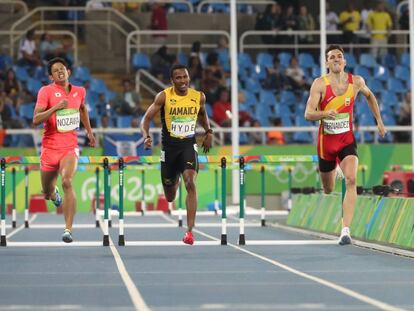 Sergio Fernández, durante su semifinal.