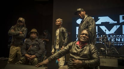 Componentes del grupo congoleño Mbongwana Star.