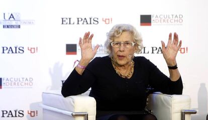 Manuela Carmena, en el foro Sociedad civil y cambio global.