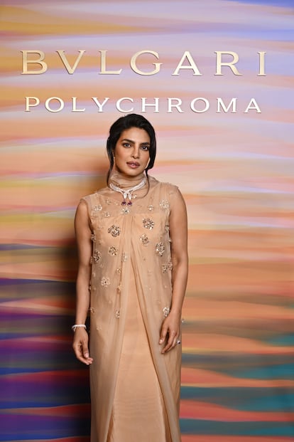Priyanka Chopra, otra de las embajadoras de la firma, también lució sus joyas.