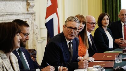 06 July 2024, United Kingdom, London: UK Prime Minister Sir Keir Starmer hosts his first Cabinet meeting at 10 Downing Street. Photo: Chris Eades/The Sun/PA Wire/dpa
06/07/2024 ONLY FOR USE IN SPAIN
