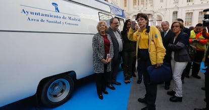 Manuela Carmena en el homenaje al SAMUR en su 25 aniversario. 