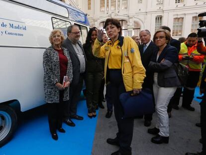 Manuela Carmena en el homenaje al SAMUR en su 25 aniversario.