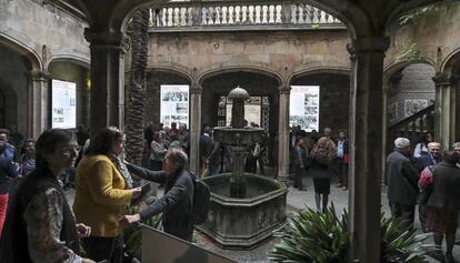 El pati gòtic de l'Arxiu Històric de la Ciutat de Barcelona.