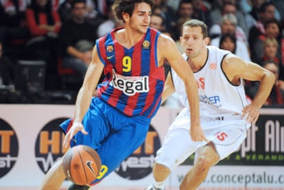 Ricky Rubio durante el partido