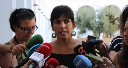La secretaria general de Podemos, Teresa Rodríguez.
