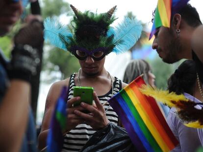 Asistentes a un desfile del Orgullo Gay.