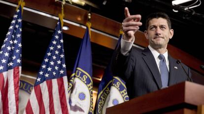 Paul Ryan, líder de los republicanos en la Cámara de Representantes