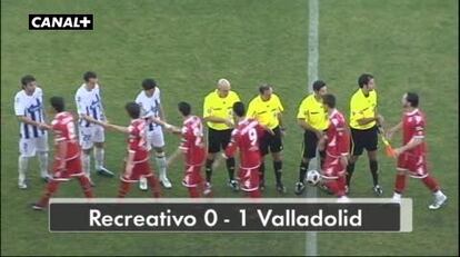 Recreativo 0; Valladolid 1