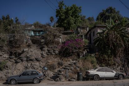 Aspecto de una casa en un asentamiento irregular en Ensenada, Baja California, México.