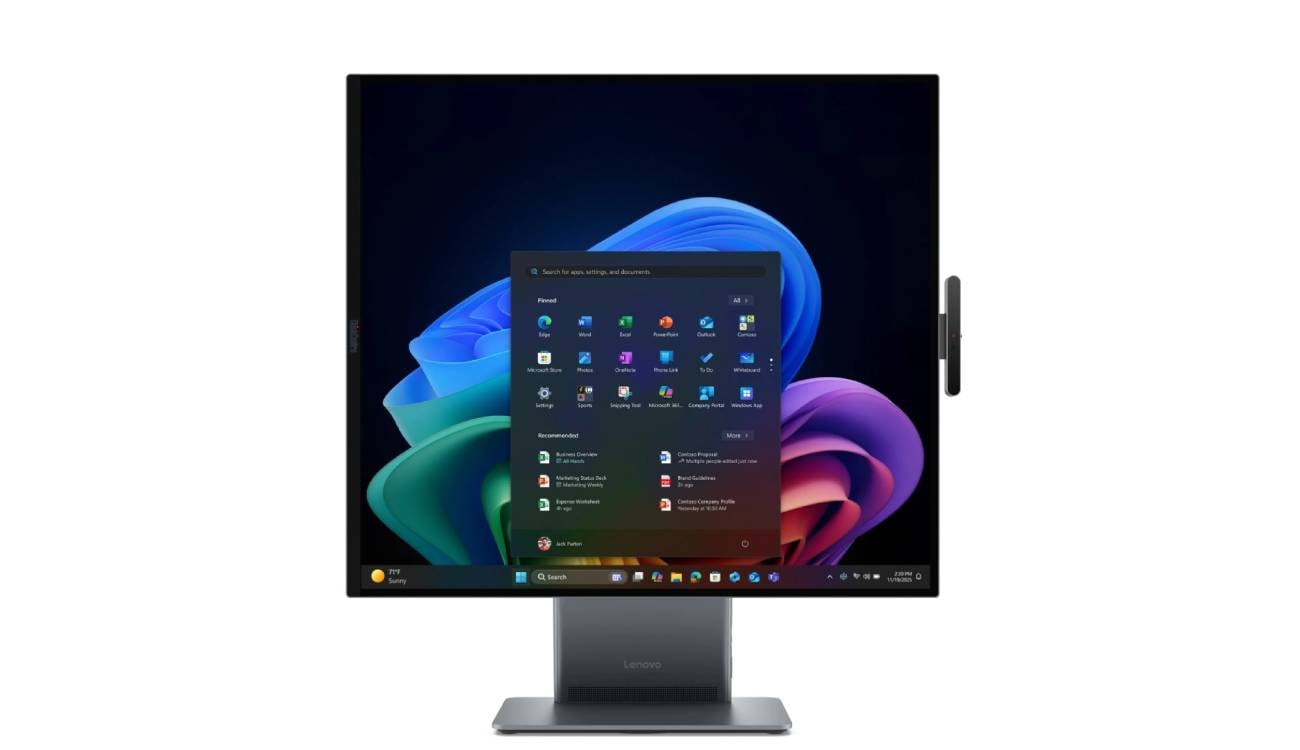 Lenovo sorprende en el CES 2026 con un  PC con pantalla casi cuadrada pensado para trabajar
