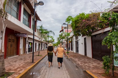 Calles del centro de San Blas, Nayarit (México), en una imagen cedida por la Secretaría de Desarrollo Agrario, Territorial y Urbano de México.