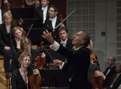 Claudio Abbado, durante el concierto en el Festival de Lucerna.