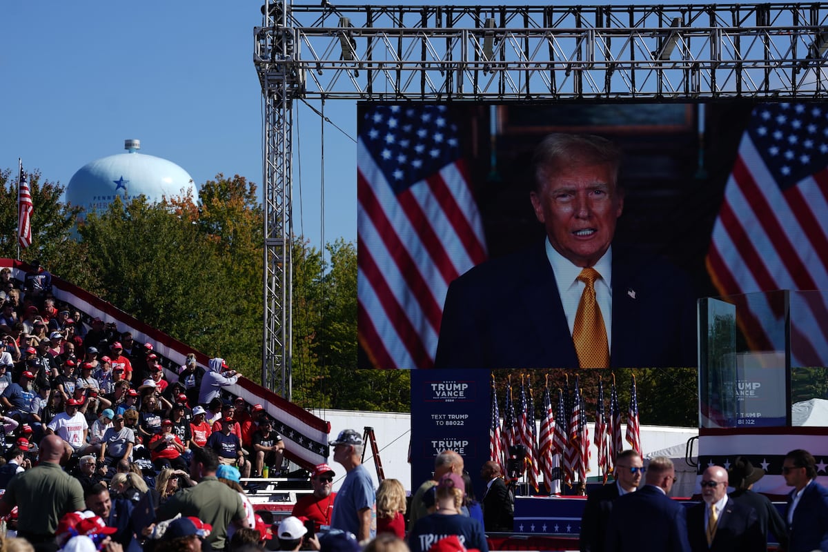 Donald Trump showcases Elon Musk's support in Butler, where he suffered an attack in July.