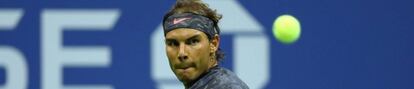 Nadal, durante su estreno en el US Open.