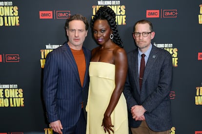 Andrew Lincoln, Danai Gurira and Scott M. Gimple