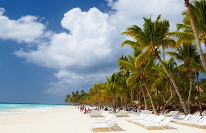 Una playa en Cartagena de Indias.