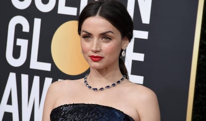 Ana de Armas, en los Globos de Oro, el 5 de enero de 2020.