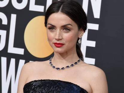 Ana de Armas, en los Globos de Oro, el 5 de enero.