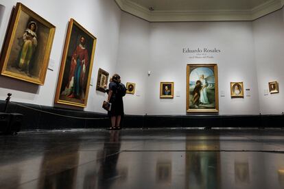 Exposición en el Museo del Prado dedicada al pintor Eduardo Rosales, presentada este lunes en Madrid.