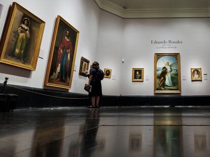 Exposición en el Museo del Prado dedicada al pintor Eduardo Rosales, presentada este lunes en Madrid.