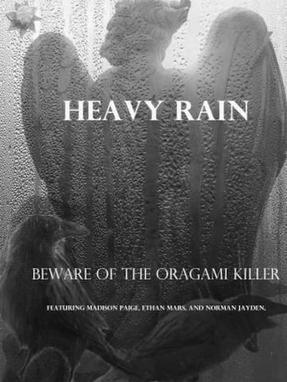 Póster de 'Heavy rain', videojuego de Quantic Dream.