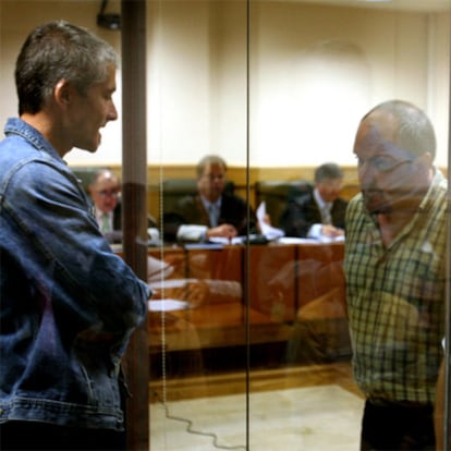 Txapote (izquierda) y Valentín Lasarte, en la Audiencia Nacional.