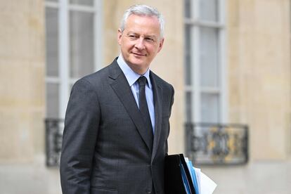 El ministro francés de Economía y Finanzas, Bruno Le Maire, en el palacio del Elíseo, en París, el pasado 26 de abril.